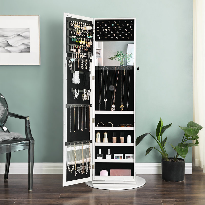 Ebern Designs Quakertown 21.3'' Wide FreeStanding Jewelry Armoire with